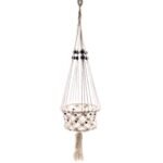 Macrame Pot Holder - Lrg Single Beaded - immagine 9