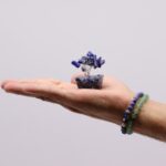 Mini Gemstone Trees On Orgonite Base - Sodalite (15 stones) - immagine 4