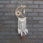 Protection Dream Cather - Macrame Moon Assorted Colours - immagine 3