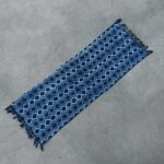 Handmade Indigo Runner - 170x60cm - Heerak Patern - immagine 4