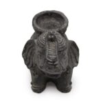 Elephant Incense & Candle Holder (black antique) - immagine 3