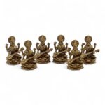 Brass Miniature Gods - Sarswati (22gms)  - 34mm - immagine 4