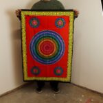 Cotton Wall Art (70x110cm) - Five Flower of Life - immagine 2