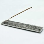 Polished Aluminium Chakra Long Incense Holder 23cm - immagine 2