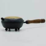 Large Iron Censer Incense Burner - Gold detail - immagine 2