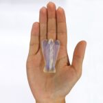 Hand Carved Gemstone Angel - Opalite - immagine 2