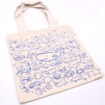 Big Cotton Shopping Bag - 38x42cm - Sea Life - 10oz - immagine 6