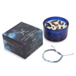 Zodiac Crystal Candle with Gemstone Bracelet - Pisces - immagine 2