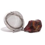 Raw Crystal Gemstone Tea Strainer - Mookaite - immagine 6