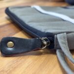 Canvas Travel Laptop Pouch - Olive - 24x33cm - immagine 7