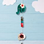 Felt Wall Hanging  -Elephants (random colours) - immagine 4
