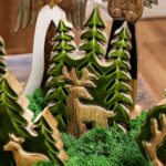 Lost in the Forrest -  Stag in the Forrest 3D Wooden Decoration - 25x15cm - immagine 4