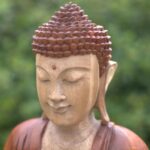 Hand Carved Buddha Statue - 80cm Welcome - immagine 4