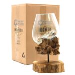 Molten Glass on Wood with Stand - Large Bowl - immagine 2