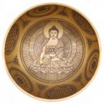 Pure Brass Etched Buddha - Set of 4 - Approx 3.85kg - immagine 6