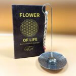 Rope Incense and Silver Plated Holder Set - Flower of Life - immagine 7