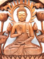 Buddha & Lotus Panel - 40cm - immagine 2