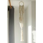 Macrame Pot Holder - Long With Ratten Hoop - immagine 4