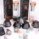 Raw Crystal Gemstone Tea Strainer - Amethyst Cluster - immagine 4