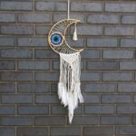 Protection Dream Cather - Macrame Moon Assorted Colours - immagine 5