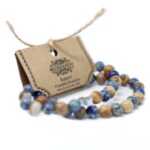 Set of 2 Gemstones Friendship Bracelets - Protection - Dalmation Jasper & Yellow Agate - immagine 7