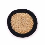 Natural Coaster - Jute & Cotton 10cm  (set of 6) Mixed colours in basket - immagine 6