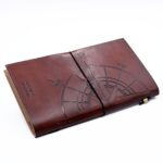 Handmade Leather Journal - Travel the World - Brown (80 pages) - immagine 2