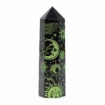 Black Obsidian Points (approx 60-70 gm 9cm) - Mystic Story - Forest Green - immagine 2
