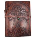 Small Tree of Life Leather Journal – 18x13x2cm - immagine 3