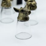 Gift Set of 12 Bottom Up Shot Glasses (25ml) - Forest & Mystical Creatures - Antique Bronze - immagine 18