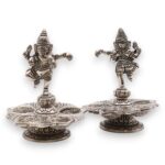 Dancing Ganesha Incense Holder 14x10cm - immagine 3