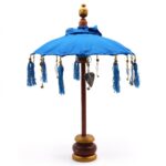 Bali Home Decor Parasol - Cotton - Turquoise- 40cm