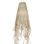 Natural Braided in Doum Suspension Lamp Shade - 20x15cm - immagine 2