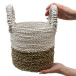 Seagrass Basket Set - Orange / Natural / White - immagine 8