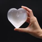 Selenite Heart - 10 cm - immagine 3