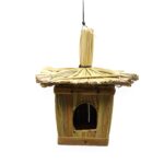 Small Square Seagrass Bird Box 18x13cm - immagine 3
