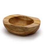 Large Natural Shape Teakwood Bowl - 25x7cm