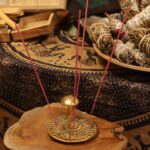 Mushroom Plate  - Brass Effect - Incense Holder - immagine 4
