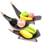 Coconut Leaf Fruit Bowl Set - Chocolate - immagine 3