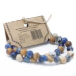 Set of 2 Gemstones Friendship Bracelets - Power - Tiger Eye & Black Stone - immagine 13
