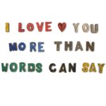 Nat Rustic Bark Letters - I love you more than words can say(28) - immagine 2