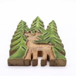 Lost in the Forrest -  Stag in the Forrest 3D Wooden Decoration - 25x15cm - immagine 10