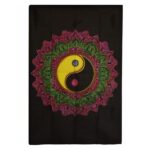 Cotton Wall Art (70x110cm) - Ying & Yang Mandala