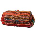 152 x 90cm Luxury Rag Rug - Orange - immagine 4
