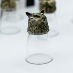 Gift Set of 12 Bottom Up Shot Glasses (25ml) - Forest & Mystical Creatures - Antique Bronze - immagine 19