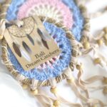 Pastel Blue Macramé Dream Catcher 16cm (asst colours) - immagine 5
