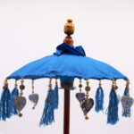 Bali Home Decor Parasol - Cotton - Turquoise- 40cm - immagine 3