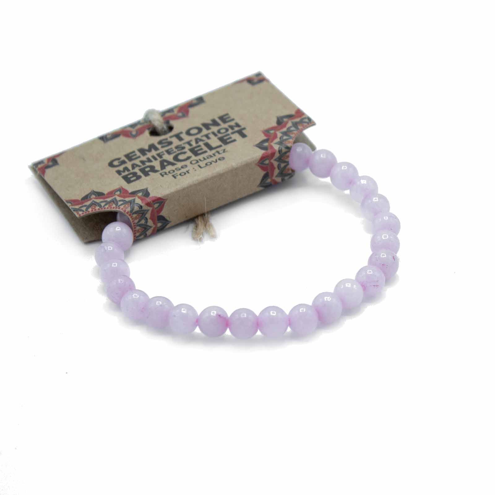 bG9jYWw6Ly9tZWRpYS85Ui8wRS82MFIzMEMxRzZXUjMwRTlSLzA1MmM3NzI4LmpwZWc.jpg Gemstone Manifestation Bracelet - Rose Quartz - Love - immagine 1