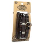 Mens Bracelet Sets - Metal & Leather (asst) - immagine 5