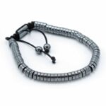 Magnetic Hematite Shamballa Bracelet -  Circles - immagine 2